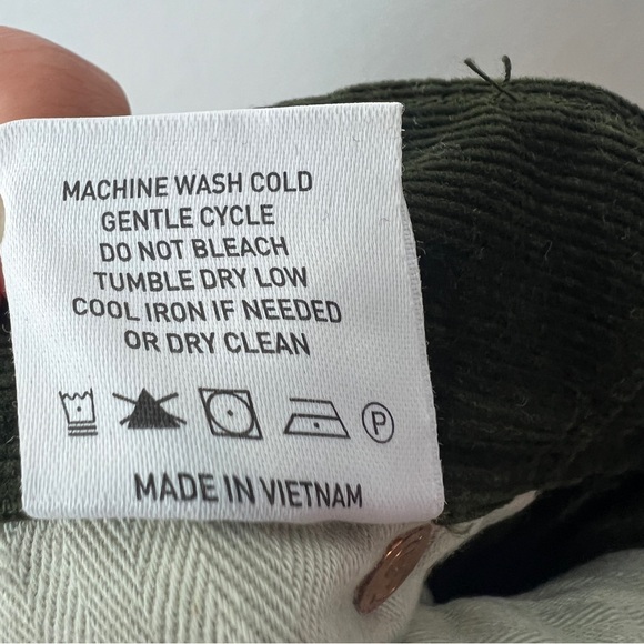 TODD SNYDER | Men’s Slim Fit Green Corduroy Pants Olive Stretch 30x32 - Picture 11 of 13